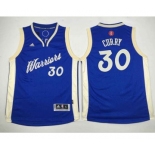 youth nba golden state warriors #30 curry blue[2015 Christmas edition]