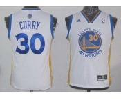 youth nba golden state warriors #30 curry white[revolution 30 swingman]