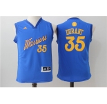 youth nba golden state warriors #35 durant blue[2016 Christmas edition]