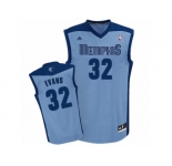 Men Adidas Memphis Grizzlies #32 Tyreke Evans Swingman Light Blue Alternate NBA Jersey