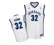 Men Adidas Memphis Grizzlies #32 Tyreke Evans Swingman White Home NBA Jersey