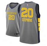 Men NBA 2018-19 Memphis Grizzlies #20 D.J. Stephens City Edition Gray Jersey