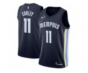 Men Nike Memphis Grizzlies #11 Mike Conley Navy Blue Stitched NBA Swingman Jersey