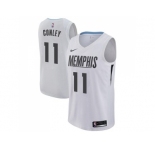 Men Nike Memphis Grizzlies #11 Mike Conley White NBA Swingman City Edition Jersey