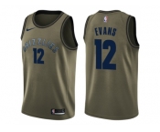 Men Nike Memphis Grizzlies #12 Tyreke Evans Green Salute to Service NBA Swingman Jersey