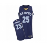 Men's Adidas Memphis Grizzlies #25 Chandler Parsons Authentic Navy Blue Road NBA Jersey