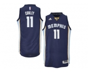 Men's Memphis Grizzlies #11 Mike Conley 2014-15 New Swingman Road Blue Jersey
