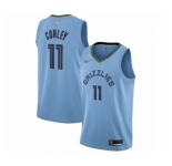 Men's Memphis Grizzlies #11 Mike Conley Authentic Blue Finished Basketball Jersey Statement Edition