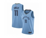 Men's Memphis Grizzlies #11 Mike Conley Authentic Blue Finished Basketball Jersey Statement Edition