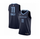 Men's Memphis Grizzlies #11 Mike Conley Authentic Navy Blue Finished Basketball Jersey - Icon Edition