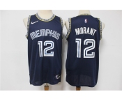 Men's Memphis Grizzlies #12 Ja Morant Black Nike Diamond 2022 City Edition Swingman Stitched Jersey