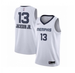 Men's Memphis Grizzlies #13 Jaren Jackson Jr. Authentic White Finished Basketball Jersey - Association Edition