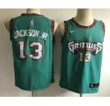 Men's Memphis Grizzlies #13 Jaren Jackson Jr. Nike 2019 Green Throwback Swingman Jersey With The Sponsor Logo