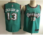 Men's Memphis Grizzlies #13 Jaren Jackson Jr. Nike 2019 Green Throwback Swingman Jersey With The Sponsor Logo