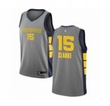 Men's Memphis Grizzlies #15 Brandon Clarke Authentic Gray Basketball Jersey - City Edition