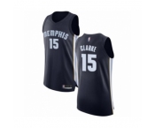 Men's Memphis Grizzlies #15 Brandon Clarke Authentic Navy Blue Basketball Jersey - Icon Edition