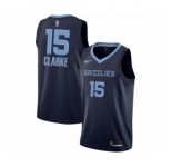 Men's Memphis Grizzlies #15 Brandon Clarke Authentic Navy Blue Finished Basketball Jersey - Icon Edition