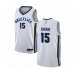 Men's Memphis Grizzlies #15 Brandon Clarke Authentic White Basketball Jersey - Association Edition
