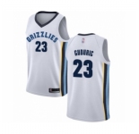 Men's Memphis Grizzlies #23 Marko Guduric Authentic White Basketball Jersey - Association Edition