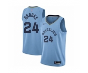 Men's Memphis Grizzlies #24 Dillon Brooks Authentic Blue Finished Basketball Jersey Statement Edition