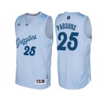 Men's Memphis Grizzlies #25 Chandler Parsons Light Blue 2016 Christmas Day NBA Swingman Jersey