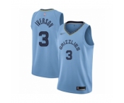 Men's Memphis Grizzlies #3 Allen Iverson Authentic Blue Finished Basketball Jersey Statement Edition