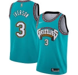 Men's Memphis Grizzlies #3 Allen Iverson Green 2019 NEW Nike Swingman Printed NBA Jersey