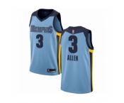 Men's Memphis Grizzlies #3 Grayson Allen Authentic Light Blue Basketball Jersey Statement Edition