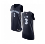 Men's Memphis Grizzlies #3 Grayson Allen Authentic Navy Blue Basketball Jersey - Icon Edition