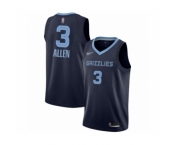 Men's Memphis Grizzlies #3 Grayson Allen Authentic Navy Blue Finished Basketball Jersey - Icon Edition