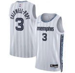 Men's Memphis Grizzlies #3 Kentavious Caldwell-Pope Gray 2025-26 City Edition Swingman Stitched Jersey