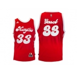 Men's Memphis Grizzlies #33 Marc Gasol Red Hardwood Classic Night Swingman Jersey