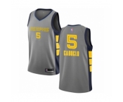 Men's Memphis Grizzlies #5 Bruno Caboclo Authentic Gray Basketball Jersey - City Edition