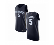 Men's Memphis Grizzlies #5 Bruno Caboclo Authentic Navy Blue Basketball Jersey - Icon Edition