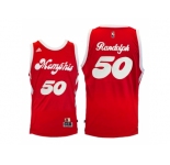 Men's Memphis Grizzlies #50 Zach Randolph Red Hardwood Classic Night Swingman Jersey