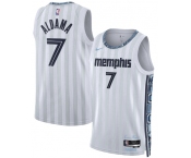 Men's Memphis Grizzlies #7 Santi Aldama Gray 2025-26 City Edition Swingman Stitched Jersey