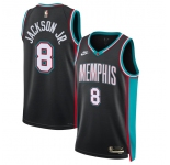 Men's Memphis Grizzlies #8 Jaren Jackson Jr. Black 2025 Classic Edition Stitched Basketball Jersey