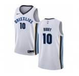 Men's Nike Memphis Grizzlies #10 Mike Bibby Swingman White NBA Jersey - Association Edition