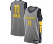 Men's Nike Memphis Grizzlies #11 Mike Conley Swingman Gray NBA Jersey - City Edition