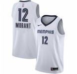 Men's Nike Memphis Grizzlies #12 Ja Morant White NBA Swingman Association Edition Jersey