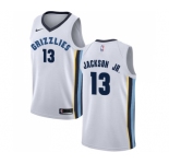 Men's Nike Memphis Grizzlies #13 Jaren Jackson Jr. Swingman White NBA Jersey - Association Edition