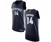 Men's Nike Memphis Grizzlies #14 Brice Johnson Authentic Navy Blue Road NBA Jersey - Icon Edition