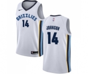 Men's Nike Memphis Grizzlies #14 Brice Johnson Swingman White NBA Jersey - Association Edition
