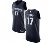 Men's Nike Memphis Grizzlies #17 Garrett Temple Authentic Navy Blue Road NBA Jersey - Icon Edition
