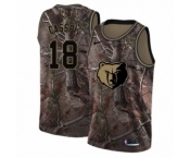 Men's Nike Memphis Grizzlies #18 Omri Casspi Swingman Camo Realtree Collection NBA Jersey
