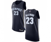 Men's Nike Memphis Grizzlies #23 Ben McLemore Authentic Navy Blue Road NBA Jersey - Icon Edition