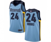 Men's Nike Memphis Grizzlies #24 Dillon Brooks Swingman Light Blue NBA Jersey Statement Edition