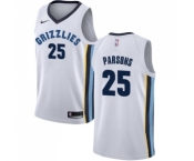 Men's Nike Memphis Grizzlies #25 Chandler Parsons Authentic White NBA Jersey - Association Edition