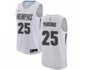 Men's Nike Memphis Grizzlies #25 Chandler Parsons Authentic White NBA Jersey - City Edition