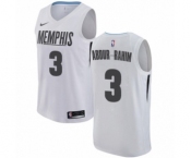 Men's Nike Memphis Grizzlies #3 Shareef Abdur-Rahim Authentic White NBA Jersey - City Edition